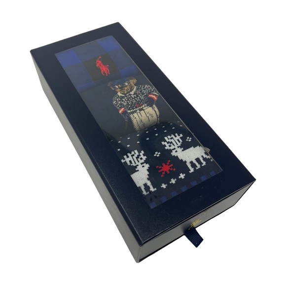 POLO RALPH LAUREN Mens Cortina Polo Bear 3-Pack Socks Set - Picture 2 of 14